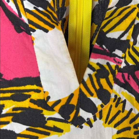 J Crew Green Ratti Electric Kiwi Cotton Tunic Dress Size 4 - Picture 5 of 9